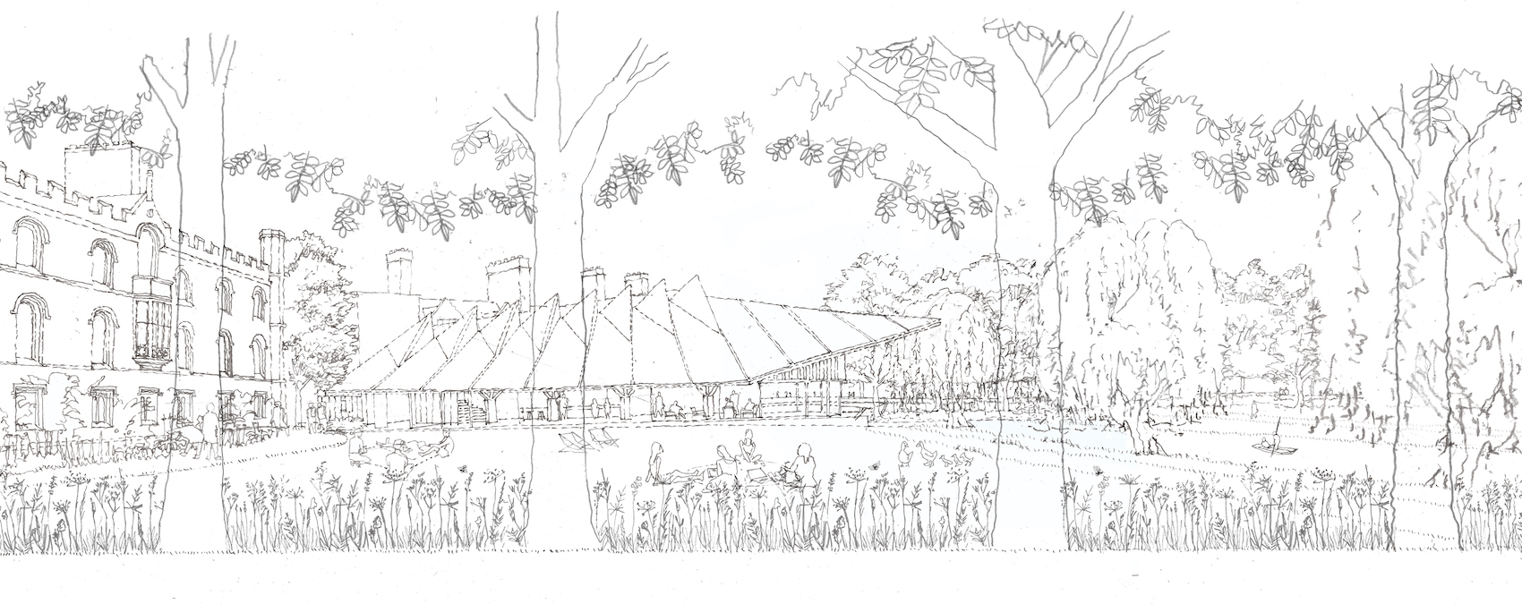BREWHOUSE – VIEW FROM THE AVENUE – © GRAFTON ARCHITECTS